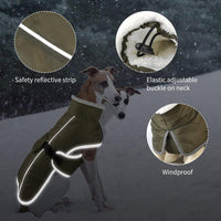 HKM-354707 Thick Warm Waterproof Cotton Coat for Dogs - Autumn and Winter Pet Clothing