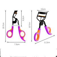 HKM-338067 Double Color Curling Eyelash Curler - Portable Design with Colorful Handles