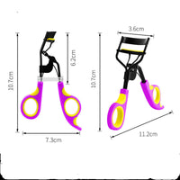 HKM-338067 Double Color Curling Eyelash Curler - Portable Design with Colorful Handles