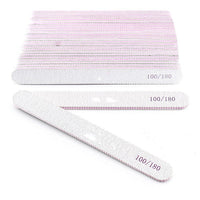 HKM-837587 Double-Sided Gray Polishing Nail File - 10 Pack Trimming Tool