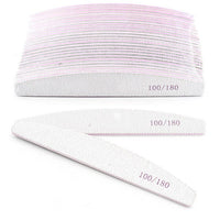 HKM-837587 Double-Sided Gray Polishing Nail File - 10 Pack Trimming Tool
