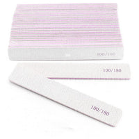 HKM-837587 Double-Sided Gray Polishing Nail File - 10 Pack Trimming Tool