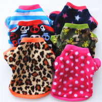 HKM-118099 Cozy Polar Fleece Hoodie for Pets - Autumn & Winter Styles Available in Various Colors and Prints