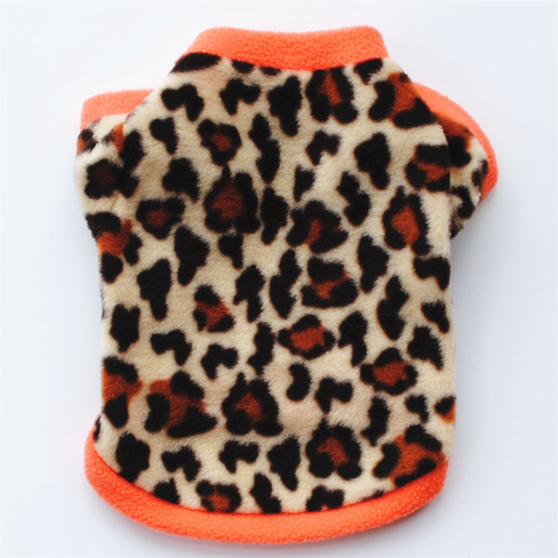 HKM-118099 Cozy Polar Fleece Hoodie for Pets - Autumn & Winter Styles Available in Various Colors and Prints