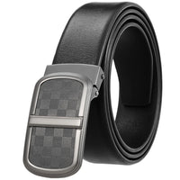 HKM-556563 Smooth Leather Buckle Belt - Model LY35-23034-4