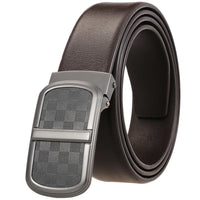 HKM-556563 Smooth Leather Buckle Belt - Model LY35-23034-4