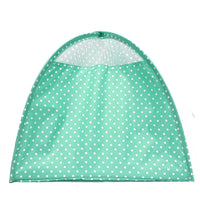 HKM-548115 Collapsible Pet Tent - Green, Yellow, and Pink Dots, 43x43x41cm, Polyester Material