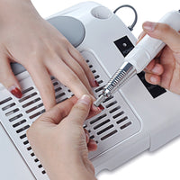 HKM-065811 Electric Multifunctional Nail Polisher 65W with LCD Display, 35000rpm Speed, Portable Handle and Dual Control Modes
