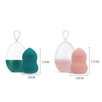 HKM-370515 Non-Latex Makeup Sponge Set for Foundation and Concealer - Soft Blending Sponges with Protective Cover