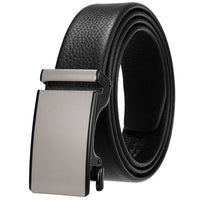 HKM-162195 Men's 35mm Automatic Buckle Genuine Leather Belt - Stylish and Durable Fashion Accessory