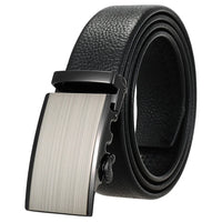 HKM-162195 Men's 35mm Automatic Buckle Genuine Leather Belt - Stylish and Durable Fashion Accessory