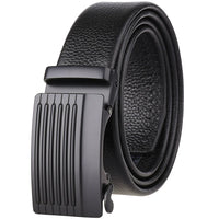 HKM-162195 Men's 35mm Automatic Buckle Genuine Leather Belt - Stylish and Durable Fashion Accessory