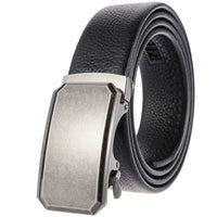 HKM-162195 Men's 35mm Automatic Buckle Genuine Leather Belt - Stylish and Durable Fashion Accessory