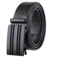 HKM-162195 Men's 35mm Automatic Buckle Genuine Leather Belt - Stylish and Durable Fashion Accessory