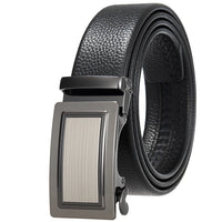 HKM-162195 Men's 35mm Automatic Buckle Genuine Leather Belt - Stylish and Durable Fashion Accessory
