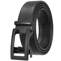 HKM-162195 Men's 35mm Automatic Buckle Genuine Leather Belt - Stylish and Durable Fashion Accessory