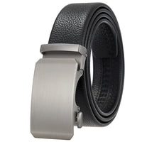 HKM-162195 Men's 35mm Automatic Buckle Genuine Leather Belt - Stylish and Durable Fashion Accessory