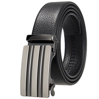 HKM-162195 Men's 35mm Automatic Buckle Genuine Leather Belt - Stylish and Durable Fashion Accessory