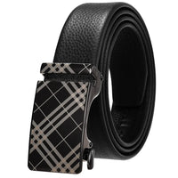 HKM-162195 Men's 35mm Automatic Buckle Genuine Leather Belt - Stylish and Durable Fashion Accessory