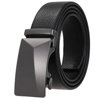 HKM-162195 Men's 35mm Automatic Buckle Genuine Leather Belt - Stylish and Durable Fashion Accessory