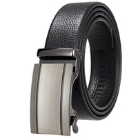 HKM-162195 Men's 35mm Automatic Buckle Genuine Leather Belt - Stylish and Durable Fashion Accessory