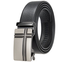 HKM-162195 Men's 35mm Automatic Buckle Genuine Leather Belt - Stylish and Durable Fashion Accessory
