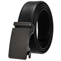 HKM-162195 Men's 35mm Automatic Buckle Genuine Leather Belt - Stylish and Durable Fashion Accessory