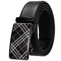 HKM-162195 Men's 35mm Automatic Buckle Genuine Leather Belt - Stylish and Durable Fashion Accessory
