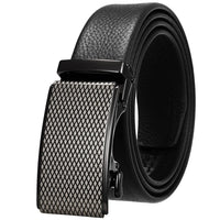 HKM-162195 Men's 35mm Automatic Buckle Genuine Leather Belt - Stylish and Durable Fashion Accessory