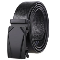 HKM-162195 Men's 35mm Automatic Buckle Genuine Leather Belt - Stylish and Durable Fashion Accessory