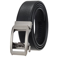 HKM-162195 Men's 35mm Automatic Buckle Genuine Leather Belt - Stylish and Durable Fashion Accessory