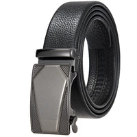 HKM-162195 Men's 35mm Automatic Buckle Genuine Leather Belt - Stylish and Durable Fashion Accessory