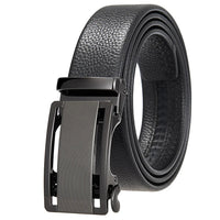 HKM-162195 Men's 35mm Automatic Buckle Genuine Leather Belt - Stylish and Durable Fashion Accessory