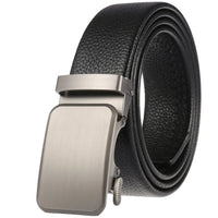 HKM-162195 Men's 35mm Automatic Buckle Genuine Leather Belt - Stylish and Durable Fashion Accessory