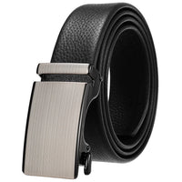 HKM-162195 Men's 35mm Automatic Buckle Genuine Leather Belt - Stylish and Durable Fashion Accessory