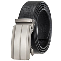 HKM-162195 Men's 35mm Automatic Buckle Genuine Leather Belt - Stylish and Durable Fashion Accessory