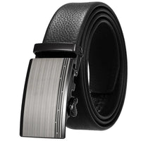 HKM-162195 Men's 35mm Automatic Buckle Genuine Leather Belt - Stylish and Durable Fashion Accessory