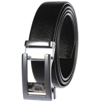 HKM-162195 Men's 35mm Automatic Buckle Genuine Leather Belt - Stylish and Durable Fashion Accessory