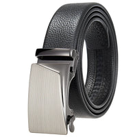 HKM-162195 Men's 35mm Automatic Buckle Genuine Leather Belt - Stylish and Durable Fashion Accessory