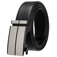 HKM-162195 Men's 35mm Automatic Buckle Genuine Leather Belt - Stylish and Durable Fashion Accessory
