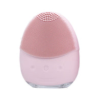 HKM-279315 Silicone Wireless Charging Facial Cleansing Brush with Ultrasound Technology, 5 Cleaning Settings, Compact Design
