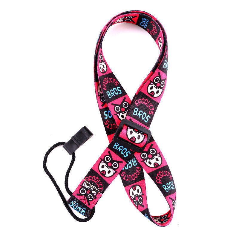 HKM-176019 Comfortable Polyester Four-String Ukulele Strap - 25MM x 1.35M Size