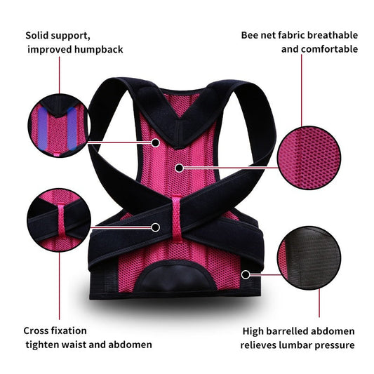 HKM-458451 Humpback Posture Correction Belt for Enhanced Comfort and Support - Unisex, Multiple Sizes Available