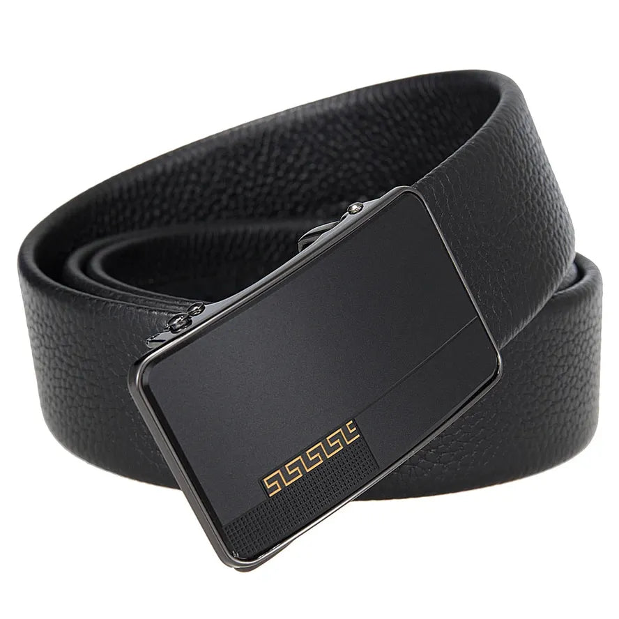 HKM-570067 Men's First Layer Cowhide Automatic Buckle Belt - Personalised Style