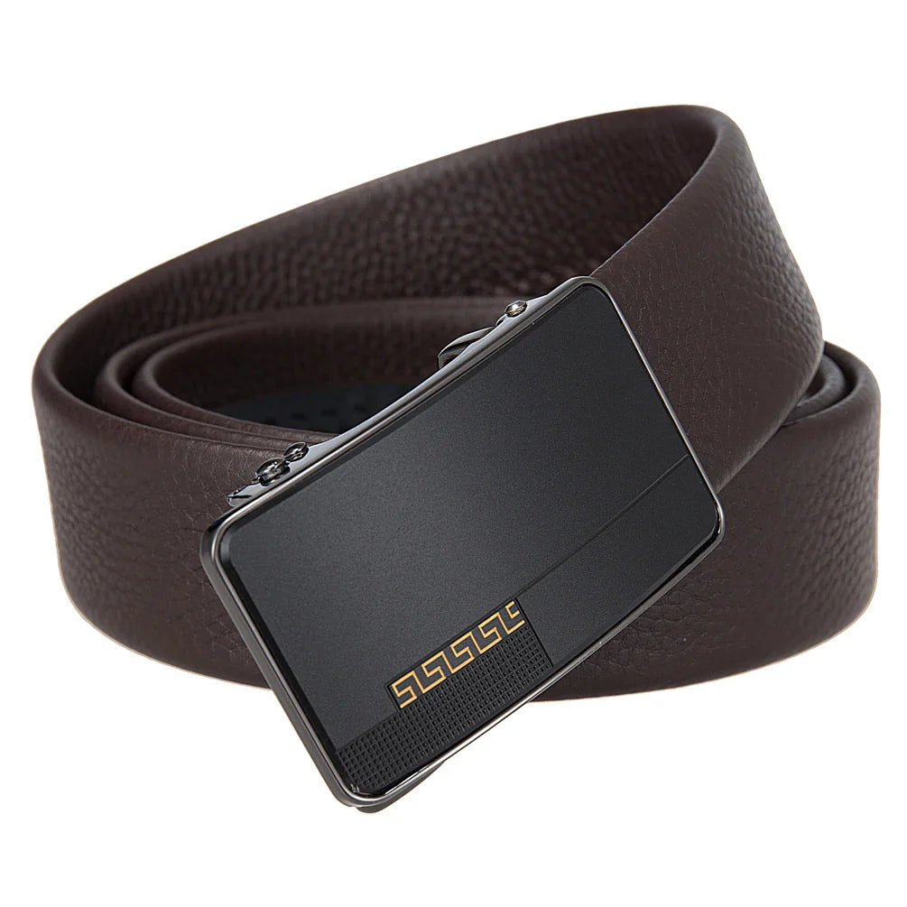 HKM-570067 Men's First Layer Cowhide Automatic Buckle Belt - Personalised Style