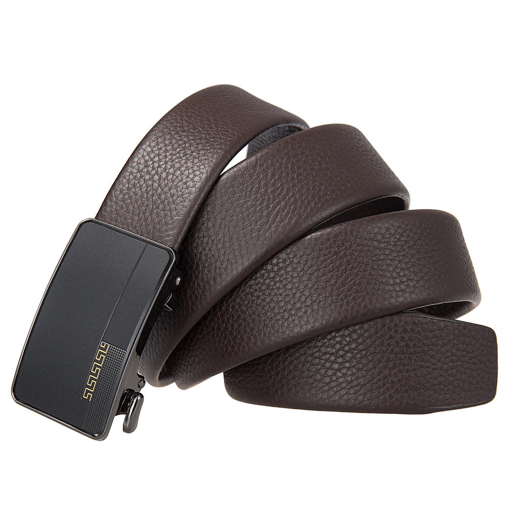 HKM-570067 Men's First Layer Cowhide Automatic Buckle Belt - Personalised Style