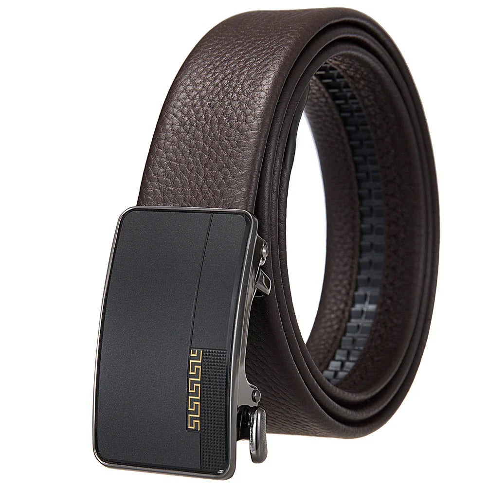 HKM-570067 Men's First Layer Cowhide Automatic Buckle Belt - Personalised Style