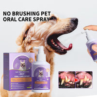 HKM-941075 Pet Oral Care Spray for Cats and Dogs - Fresh Breath and Gum Health with Tea, Licorice, and Mint Extracts