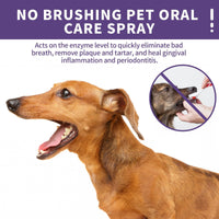 HKM-941075 Pet Oral Care Spray for Cats and Dogs - Fresh Breath and Gum Health with Tea, Licorice, and Mint Extracts