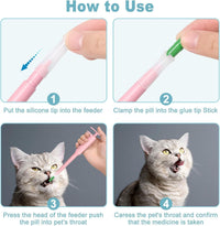 HKM-743315 Pet Pill Dispenser with Soft Silicone Tip for Easy Medication Administration for Cats, Dogs, and Small Animals